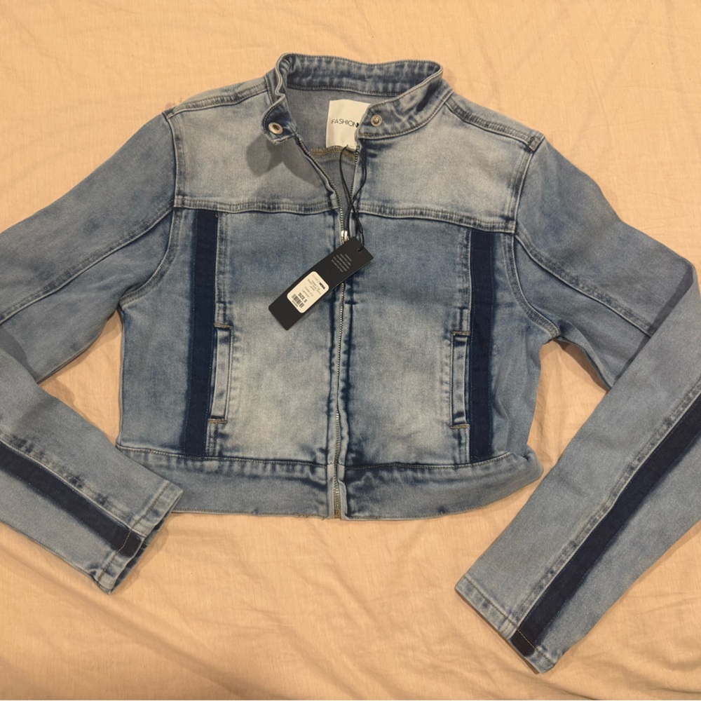 Fashion Nova Light Blue Jean Jacket
